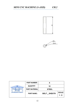 MINI CNC MACHINE (3-AXIS) CH.2
12
 