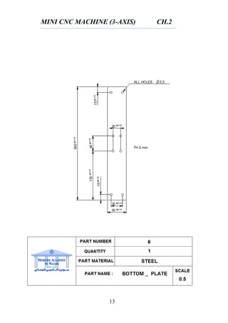 MINI CNC MACHINE (3-AXIS) CH.2
13
 
