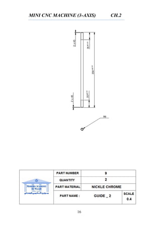 MINI CNC MACHINE (3-AXIS) CH.2
16
 