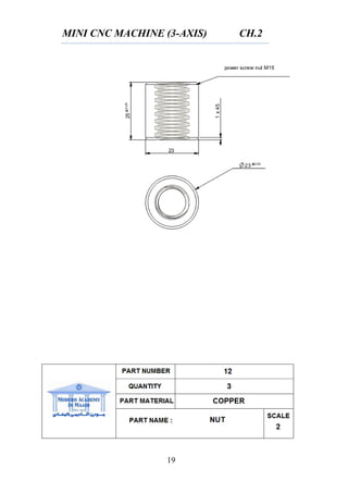 MINI CNC MACHINE (3-AXIS) CH.2
19
 