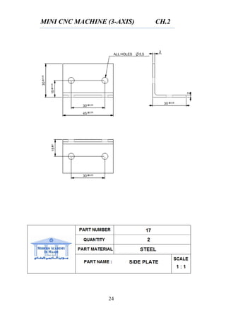 MINI CNC MACHINE (3-AXIS) CH.2
24
 
