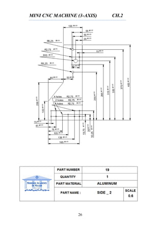 MINI CNC MACHINE (3-AXIS) CH.2
26
 