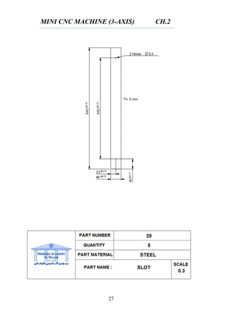 MINI CNC MACHINE (3-AXIS) CH.2
27
 