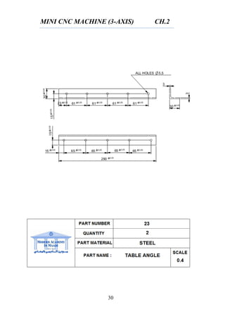 MINI CNC MACHINE (3-AXIS) CH.2
30
 