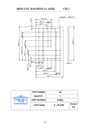 MINI CNC MACHINE (3-AXIS) CH.2
31
 