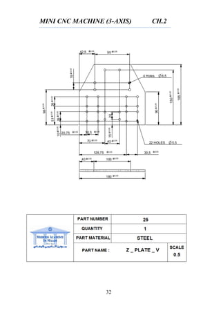 MINI CNC MACHINE (3-AXIS) CH.2
32
 