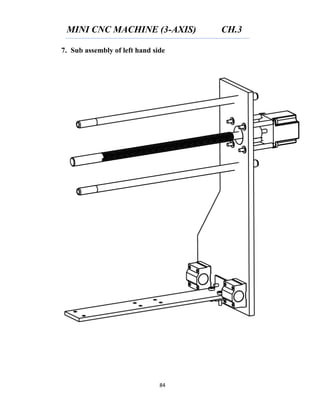 MINI CNC MACHINE (3-AXIS) CH.3
84
7. Sub assembly of left hand side
 