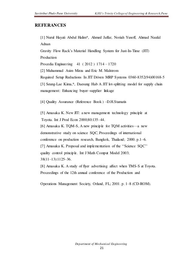 report on jit swct chart
