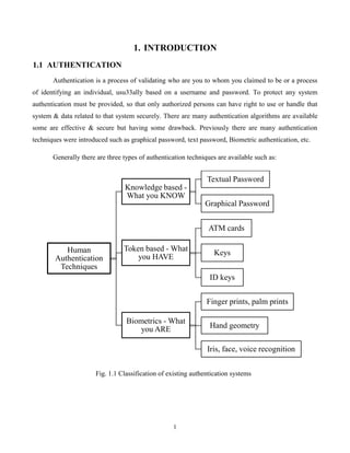 SEMINAR REPORT ON 3D PASSWORD | PDF