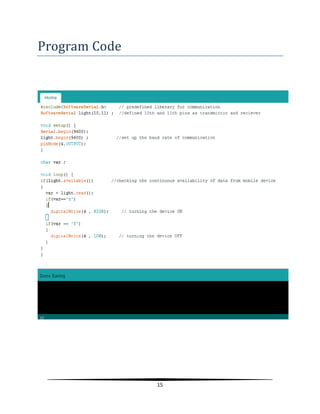 15
Program Code
 
