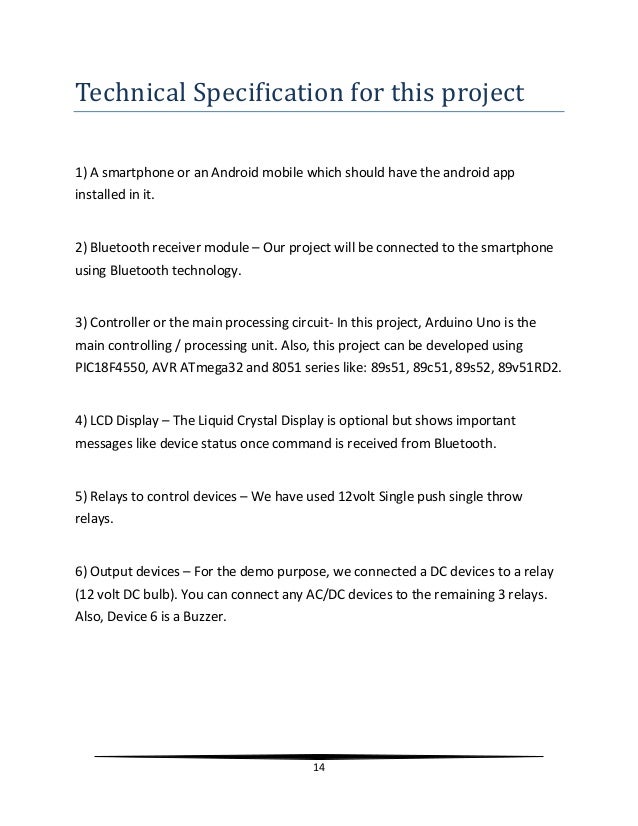 home automation using arduino and bluetooth project report ppt