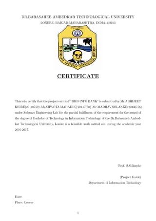digiinfo website project report | PDF