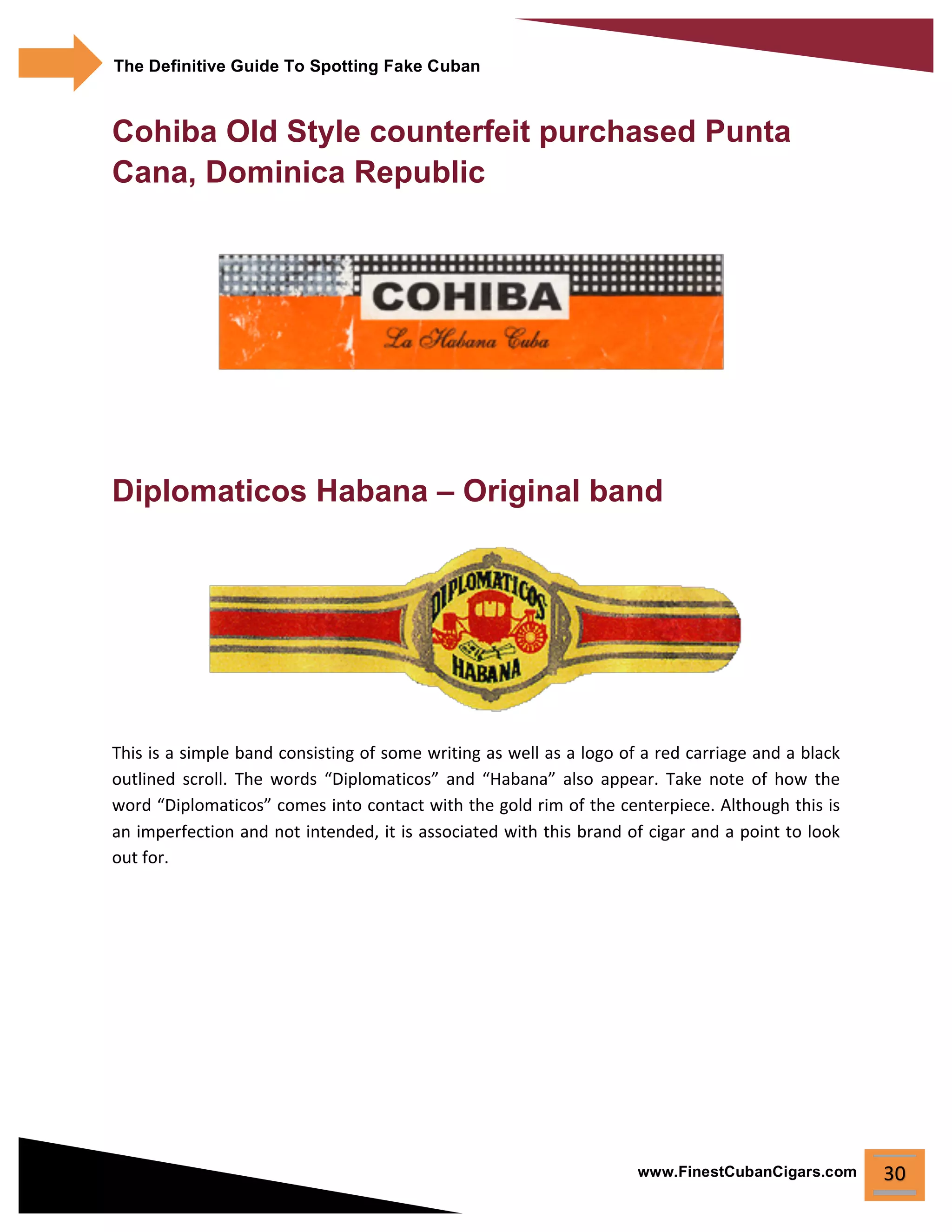The Definitive Guide to Spot Fake Cuban Cigars by Finest Cuban Cigars | PDF, image size:2048x2650