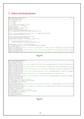 74
2. Failure monitoring System
Fig 5.4
Fig 5.5
 