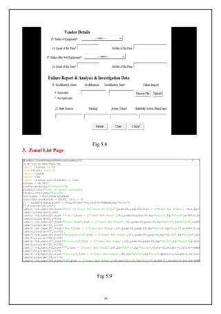 76
Fig 5.8
3. Zonal List Page
Fig 5.9
 