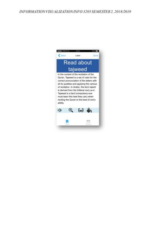 INFORMATIONVISUALIZATIONINFO 3205 SEMESTER2, 2018/2019
 