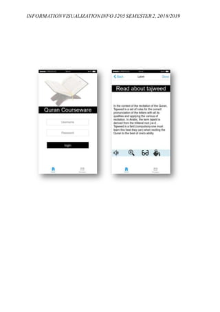 INFORMATIONVISUALIZATIONINFO 3205 SEMESTER2, 2018/2019
 