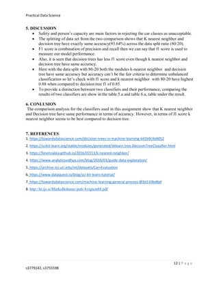 CAR EVALUATION DATABASE | PDF