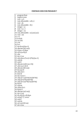 FINITE DIFFERENCE MODELLING FOR HEAT TRANSFER PROBLEMS | PDF