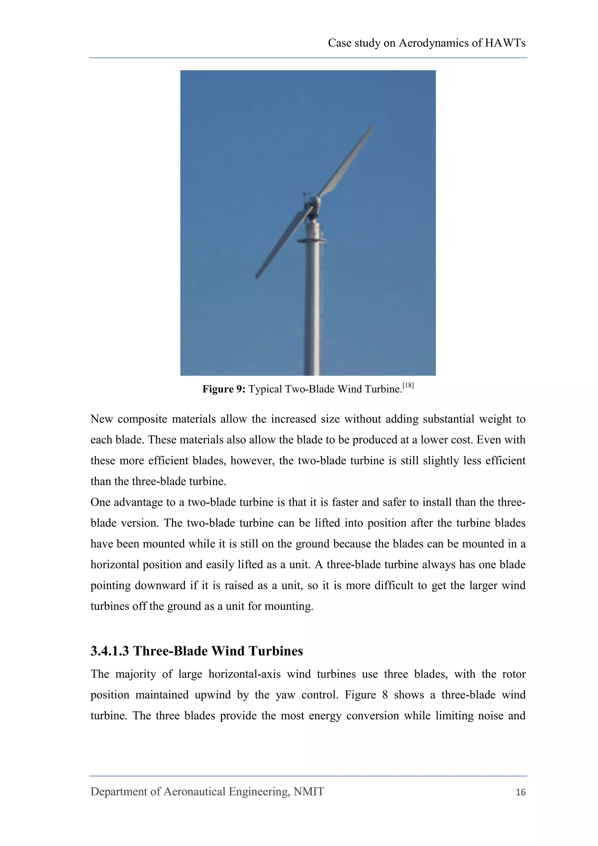 Aerodynamics of Horizontal Axis Wind Turbine | PDF