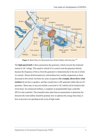 Aerodynamics of Horizontal Axis Wind Turbine | PDF