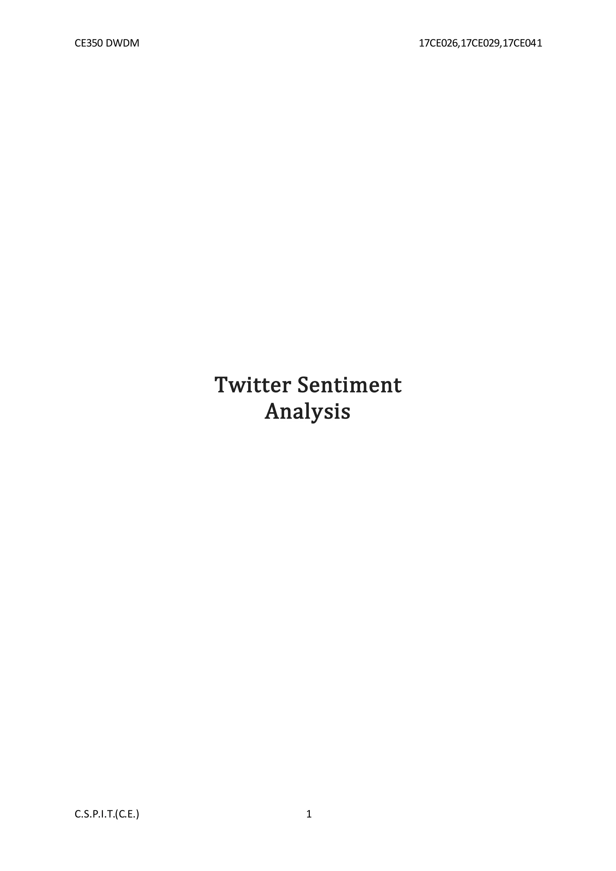 Twitter Data Analysis | PDF