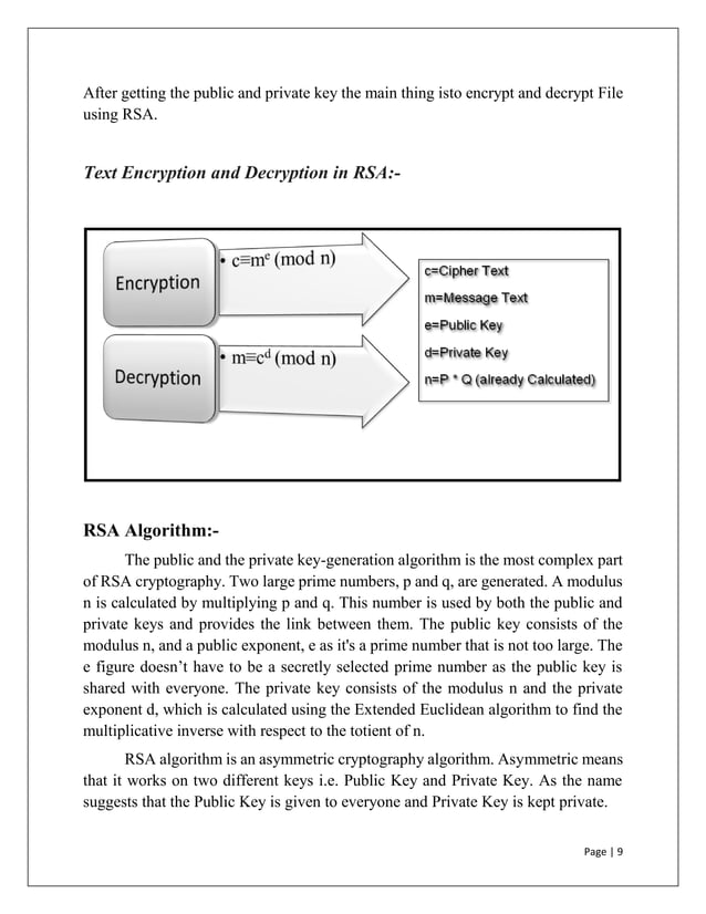 Image and text Encryption using RSA algorithm in java | PDF | Computer ...