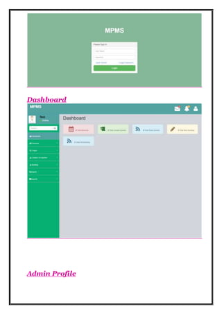 Dashboard
Admin Profile
 