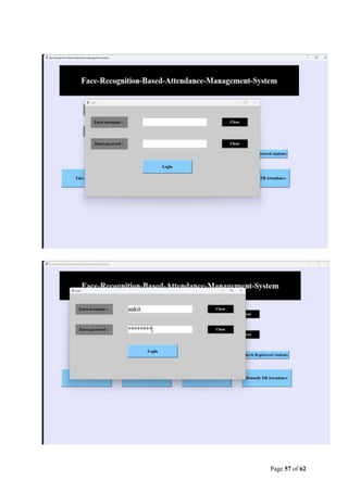 project report face recognition attendance system | DOCX