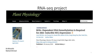 RNA-seq project
1
Dr.Mostafa
Nahed Ahmed
 