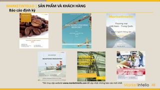 Báo cáo định kỳ
*Xin truy cập website www.marketintello.com để cập nhật những báo cáo mới nhất
48
MARKETINTELLO | SẢN PHẨM VÀ KHÁCH HÀNG
 