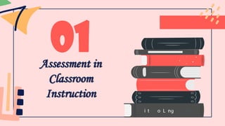 Assessment in
Classroom
Instruction
01
 