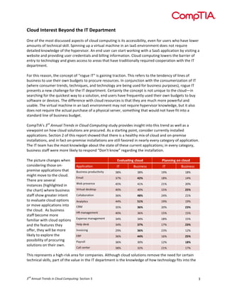 !



!"#$%&'()*+*,)&-*.#(%&)/*&'0&1*23+)4*()&&
&
+)$!(,!&-$!.(/&!0'/%1//$0!2/3$%&/!(,!%4(10!%(.31&')5!'/!'&/!2%%$//'6'4'&78!$9$)!,(:!1/$:/!;-(!-29$!4(;$:!
2.(1)&/!(,!&$%-)'%24!/<'44=!#3'))')5!13!2!9':&124!.2%-')$!')!2)!>22#!$)9':().$)&!0($/!)(&!:$?1':$!
0$&2'4$0!<)(;4$05$!(,!&-$!-73$:9'/(:=!@)!$)0!1/$:!%2)!/&2:&!;(:<')5!;'&-!2!#22#!2334'%2&'()!67!9'/'&')5!2!
;$6/'&$!2)0!3:(9'0')5!1/$:!%:$0$)&'24/!2)0!6'44')5!'),(:.2&'()=!A4(10!%(.31&')5!4(;$:/!&-$!62::'$:!(,!
$)&:7!&(!&$%-)(4(57!2)0!5'9$/!2%%$//!&(!2:$2/!&-2&!-29$!&:20'&'()2447!:$?1':$0!%((3$:2&'()!;'&-!&-$!>B!
0$32:&.$)&=!
!
C(:!&-'/!:$2/()8!&-$!%()%$3&!(,!D:(51$!>BE!'/!52')')5!&:2%&'()=!B-'/!:$,$:/!&(!&-$!&$)0$)%7!(,!4')$/!(,!
61/')$//!&(!1/$!&-$':!(;)!6105$&/!&(!3:(%1:$!:$/(1:%$/=!>)!%()F1)%&'()!;'&-!&-$!%()/1.$:'G2&'()!(,!>B!
H;-$:$!%()/1.$:!&:$)0/8!&$%-)'?1$/8!2)0!&$%-)(4(57!2:$!6$')5!1/$0!,(:!61/')$//!31:3(/$/I8!:(51$!>B!
3:$/$)&/!2!)$;!%-244$)5$!,(:!&-$!>B!0$32:&.$)&=!A$:&2')47!&-$!%()%$3&!'/!)(&!1)'?1$!&(!&-$!%4(10J')!
/$2:%-')5!,(:!&-$!?1'%<$/&!;27!&(!2!/(41&'()8!$)0!1/$:/!-29$!,:$?1$)&47!1/$0!&-$':!(;)!6105$&/!&(!617!
/(,&;2:$!(:!0$9'%$/=!B-$!0',,$:$)%$!;'&-!%4(10!:$/(1:%$/!'/!&-2&!&-$7!2:$!.1%-!.(:$!3(;$:,14!2)0!
1/264$=!B-$!9':&124!.2%-')$!')!2)!>22#!$)9':().$)&!.27!)(&!:$?1':$!-73$:9'/(:!<)(;4$05$8!61&!'&!24/(!
0($/!)(&!:$?1':$!&-$!2%&124!31:%-2/$!(,!2!3-7/'%24!/$:9$:8!/(.$&-')5!&-2&!;(140!)(&!-29$!,'&!')&(!2!
/&2)02:0!4')$!(,!61/')$//!6105$&=!
!
A(.3B>@K/!!*#$%""&'($)*+"#,$-"$.(/&#$./01&2-"3!/&107!3:(9'0$/!')/'5-&!')&(!&-'/!&:$)0!2/!;$44!2/!2!
9'$;3(')&!()!-(;!%4(10!/(41&'()/!2:$!3:(%1:$0=!@/!2!/&2:&')5!3(')&8!%()/'0$:!%1::$)&47!')/&244$0!
2334'%2&'()/=!#$%&'()!L!(,!&-'/!:$3(:&!/-(;$0!&-2&!&-$:$!'/!2!-$24&-7!.'M!(,!%4(10!2)0!()N3:$.'/$!
')/&2442&'()/8!2)0!')!,2%&!()N3:$.'/$!')/&2442&'()/!2:$!/&'44!,29(:$0!')!)$2:47!$9$:7!%2&$5(:7!(,!2334'%2&'()=!
B-$!>B!&$2.!-2/!&-$!.(/&!<)(;4$05$!26(1&!&-$!/&2&$!(,!&-$/$!%1::$)&!2334'%2&'()/O!')!$9$:7!%2&$5(:78!
61/')$//!/&2,,!;$:$!.(:$!4'<$47!&(!:$/3()0!DP()K&!<)(;E!:$52:0')5!&-$!')/&2442&'()=!!
!
B-$!3'%&1:$!%-2)5$/!;-$)!
%()/'0$:')5!&-(/$!()N
3:$.'/$!2334'%2&'()/!&-2&!
.'5-&!.(9$!&(!&-$!%4(10=!
B-$:$!2:$!/$9$:24!
')/&2)%$/!H-'5-4'5-&$0!')!
&-$!%-2:&I!;-$:$!61/')$//!
/&2,,!/-(;!5:$2&$:!')&$)&!
&(!$92412&$!%4(10!(3&'()/!
(:!.(9$!2334'%2&'()/!')&(!
&-$!%4(10=!!@/!61/')$//!
/&2,,!6$%(.$!.(:$!
,2.'4'2:!;'&-!%4(10!(3&'()/!
2)0!&-$!,$2&1:$/!&-$7!
(,,$:8!&-$7!;'44!6$!.(:$!
4'<$47!&(!$M34(:$!&-$!
3(//'6'4'&7!(,!3:(%1:')5!
/(41&'()/!()!&-$':!(;)=!
!
B-'/!:$3:$/$)&/!2!-'5-N:'/<!2:$2!,(:!%(.32)'$/=!@4&-(15-!%4(10!/(41&'()/!:$.(9$!&-$!)$$0!,(:!%$:&2')!
&$%-)'%24!/<'44/8!32:&!(,!&-$!9241$!')!&-$!>B!0$32:&.$)&!'/!&-$!<)(;4$05$!(,!-(;!&$%-)(4(57!,'&/!')&(!&-$!



    "#
! $%""&'($)*+"#,$-"$.(/&#$./01&2-"3"!#$%&'()!*!                                                              *!
 