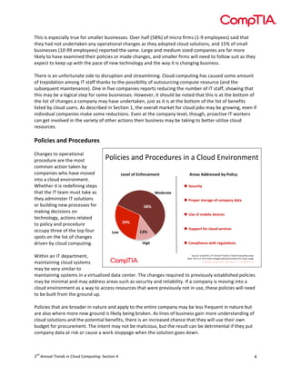 !


+,'-!'-!$-.$%'/001!&23$!4(2!-5/00$2!63-')$--$-7!89$2!,/04!:;<=>!(4!5'%2(!4'25-!:?@A!$5.0(1$$->!-/'B!&,/&!
&,$1!,/B!)(&!3)B$2&/C$)!/)1!(.$2/&'()/0!%,/)D$-!/-!&,$1!/B(.&$B!%0(3B!-(03&'()-E!/)B!?;=!(4!-5/00!
63-')$--$-!:?F@AA!$5.0(1$$->!2$.(2&$B!&,$!-/5$7!G/2D$!/)B!5$B'35!-'H$B!%(5./)'$-!/2$!4/2!5(2$!
0'C$01!&(!,/9$!$I/5')$B!&,$'2!.(0'%'$-!(2!5/B$!%,/)D$-E!/)B!-5/00$2!4'25-!J'00!)$$B!&(!4(00(J!-3'&!/-!&,$1!
$I.$%&!&(!C$$.!3.!J'&,!&,$!./%$!(4!)$J!&$%,)(0(D1!/)B!&,$!J/1!'&!'-!%,/)D')D!63-')$--7!
!
+,$2$!'-!/)!3)4(2&3)/&$!-'B$!&(!B'-23.&'()!/)B!-&2$/50')')D7!K0(3B!%(5.3&')D!,/-!%/3-$B!-(5$!/5(3)&!
(4!&2$.'B/&'()!/5()D!L+!-&/44!&,/)C-!&(!&,$!.(--'6'0'&1!(4!(3&-(32%')D!%(5.3&$!2$-(32%$!:/)B!&,$!
-36-$M3$)&!5/')&$)/)%$>7!8)$!')!4'9$!%(5./)'$-!2$.(2&-!2$B3%')D!&,$!)356$2!(4!L+!-&/44E!-,(J')D!&,/&!
&,'-!5/1!6$!/!0(D'%/0!-&$.!4(2!-(5$!63-')$--$-7!N(J$9$2E!'&!-,(30B!6$!)(&$B!&,/&!&,'-!'-!/&!&,$!6(&&(5!(4!
&,$!0'-&!(4!%,/)D$-!/!%(5./)1!5/1!,/9$!3)B$2&/C$)E!O3-&!/-!'&!'-!/&!&,$!6(&&(5!(4!&,$!0'-&!(4!6$)$4'&-!
0'-&$B!61!%0(3B!3-$2-7!P-!B$-%2'6$B!')!#$%&'()!?E!&,$!(9$2/00!5/2C$&!4(2!%0(3B!O(6-!5/1!6$!D2(J')DE!$9$)!'4!
')B'9'B3/0!%(5./)'$-!5/C$!-(5$!2$B3%&'()-7!Q9$)!/&!&,$!%(5./)1!0$9$0E!&,(3D,E!.2(/%&'9$!L+!J(2C$2-!
%/)!D$&!')9(09$B!')!&,$!9/2'$&1!(4!(&,$2!/%&'()-!&,$'2!63-')$--!5/1!6$!&/C')D!&(!6$&&$2!3&'0'H$!%0(3B!
2$-(32%$-7!
!
!"#$%$&'()*+(!,"%&+-,&'((
(
K,/)D$-!&(!(.$2/&'()/0!
.2(%$B32$!/2$!&,$!5(-&!           !"#$%$&'()*+(!,"%&+-,&'($*()(.#"-+(/*0$,"*1&*2(
%(55()!/%&'()!&/C$)!61!
%(5./)'$-!J,(!,/9$!5(9$B!                 !"#"$%&'%()'&*+",")-%             F*"@?%FAA*"??"A%C<%=&$7+<%
')&(!/!%0(3B!$)9'2()5$)&7!
R,$&,$2!'&!'-!2$B$4')')D!-&$.-!                                        !  :"+;*7-<%
&,/&!&,$!L+!&$/5!53-&!&/C$!/-!                              G&A"*@-"%  %
&,$1!/B5')'-&$2!L+!-(03&'()-!                                          !  =*&>"*%?-&*@8"%&'%+&,>@)<%A@-@%
(2!63'0B')D!)$J!.2(%$--$-!4(2!                         120%            %
5/C')D!B$%'-'()-!()!
                                                                       !  B?"%&'%,&C7$"%A"#7+"?%
&$%,)(0(D1E!/%&'()-!2$0/&$B!
                                           ./0%                        %
&(!.(0'%1!/)B!.2(%$B32$!
                                                                       !  :;>>&*-%'&*%+$&;A%?"*#7+"?%
(%%3.1!&,2$$!(4!&,$!&(.!4(32!        !&5%            340%
-.(&-!()!&,$!0'-&!(4!%,/)D$-!
B2'9$)!61!%0(3B!%(5.3&')D7!!                          6789%            !  D&,>$7@)+"%57-9%*"8;$@E&)?%
!
R'&,')!/)!L+!B$./2&5$)&E!                                                     3"-,%&4(."156789'(! $%&&'()$*"+&#,$-&$.)/'#$./01'2&3$'2-+:(
                                                                                                              "#

                                                                          ;)'&4(<=>(?@3@(A,1'(2B)2(%B)*C&+(5"#$%:D5,"%&+-,&(E",(%#"-+(-')C&(
5/')&/')')D!%0(3B!-1-&$5-!
5/1!6$!9$21!-'5'0/2!&(!
5/')&/')')D!-1-&$5-!')!/!9'2&3/0'H$B!B/&/!%$)&$27!+,$!%,/)D$-!2$M3'2$B!&(!.2$9'(3-01!$-&/60'-,$B!.(0'%'$-!
5/1!6$!5')'5/0!/)B!5/1!/BB2$--!/2$/-!-3%,!/-!-$%32'&1!/)B!2$0'/6'0'&17!L4!/!%(5./)1!'-!5(9')D!')&(!/!
%0(3B!$)9'2()5$)&!/-!/!J/1!&(!/%%$--!2$-(32%$-!&,/&!J$2$!.2$9'(3-01!)(&!')!3-$E!&,$-$!.(0'%'$-!J'00!)$$B!
&(!6$!63'0&!42(5!&,$!D2(3)B!3.7!
!
S(0'%'$-!&,/&!/2$!62(/B$2!')!)/&32$!/)B!/..01!&(!&,$!$)&'2$!%(5./)1!5/1!6$!0$--!42$M3$)&!')!)/&32$!63&!
/2$!/0-(!J,$2$!5(2$!)$J!D2(3)B!'-!0'C$01!6$')D!62(C$)7!P-!0')$-!(4!63-')$--!D/')!5(2$!3)B$2-&/)B')D!(4!
%0(3B!-(03&'()-!/)B!&,$!.(&$)&'/0!6$)$4'&-E!&,$2$!'-!/)!')%2$/-$B!%,/)%$!&,/&!&,$1!J'00!3-$!&,$'2!(J)!
63BD$&!4(2!.2(%32$5$)&7!+,$!')&$)&!5/1!)(&!6$!5/0'%'(3-E!63&!&,$!2$-30&!%/)!6$!B$&2'5$)&/0!'4!&,$1!.3&!
%(5./)1!B/&/!/&!2'-C!(2!%/3-$!/!J(2C!-&(../D$!J,$)!&,$!-(03&'()!D($-!B(J)7!!



    "#
! $%""&'($)*+"#,$-"$.(/&#$./01&2-"3"!#$%&'()!*!                                                                                         *!
 