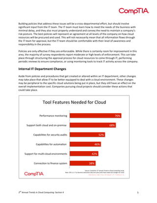 !


!
,-'./')0!1(.'%'$2!&34&!4//5$22!&3$2$!'22-$2!6'..!7$!4!%5(228/$145&9$)&4.!$::(5&;!7-&!23(-./!')<(.<$!
2'0)':'%4)&!')1-&!:5(9!&3$!=>!&$49?!>3$!=>!&$49!9-2&!.$45)!3(6!&(!9$$&!&3$!)$$/2!(:!&3$!7-2')$22!6'&3!
9')'94.!/$.4@;!4)/!&3$@!4.2(!9-2&!15(1$5.@!-)/$52&4)/!4)/!%()<$@!&3$!)$$/!&(!94')&4')!4!%(914)@A2!
5'2B!1(2&-5$?!>3$!7$2&!1(.'%'$2!6'..!5$15$2$)&!4)!405$$9$)&!4&!4..!.$<$.2!(:!&3$!%(914)@!()!3(6!%.(-/!
5$2(-5%$2!6'..!7$!15(%-5$/!4)/!-2$/?!>3'2!6'..!)(&!)$%$2245'.@!9$4)!&34&!4..!'):(594&'()!:.(62!&35(-03!
&3$!=>!&$49!:(5!4115(<4.;!7-&!&3$!=>!&$49!23(-./!7$!%(9:(5&47.$!6'&3!&3$'5!.$<$.!(:!4645$)$22!4)/!
5$21()2'7'.'&@!')!&3$!15(%$22?!
!
C(.'%'$2!45$!().@!$::$%&'<$!':!&3$@!45$!$):(5%$47.$?!D3'.$!&3$5$!'2!%$5&4').@!5((9!:(5!'915(<$9$)&!')!&3'2!
45$4;!&3$!94E(5'&@!(:!2-5<$@!5$21()/$)&2!5$1(5&!9(/$54&$!(5!3'03!.$<$.2!(:!$):(5%$9$)&?!>3'2!%4)!&4B$!
1.4%$!&35(-03!2&5-%&-5')0!&3$!4115(<4.!15(%$22!:(5!%.(-/!5$2(-5%$2!&(!%(9$!&35(-03!=>;!1$5:(59')0!
1$5'(/'%!5$<'$62!&(!$)2-5$!%(91.'4)%$;!(5!-2')0!9()'&(5')0!&((.2!&(!&54%B!=>!4%&'<'&@!4%5(22!&3$!%(914)@?!
                                                                                                            !
!"#$%"&'(!)(*$+&%#,$"#(-.&"/$0(
(
F2'/$!:5(9!1(.'%'$2!4)/!15(%$/-5$2!&34&!0$&!%5$4&$/!(5!4.&$5$/!6'&3')!4)!=>!/$145&9$)&;!(&3$5!%34)0$2!
94@!&4B$!1.4%$!&34&!4..(6!=>!&(!7$!7$&&$5!$G-'11$/!&(!/$4.!6'&3!4!%.(-/!$)<'5()9$)&?!>3$2$!%34)0$2!
94@!7$!1$5'13$54.!&(!&3$!21$%':'%!%.(-/!2(.-&'()2!7$')0!1-&!')!1.4%$;!7-&!&3$@!2&'..!34<$!4)!$::$%&!()!&3$!
(<$54..!'91.$9$)&4&'()!%(2&?!H(914)'$2!1-52-')0!%.(-/!15(E$%&2!23(-./!%()2'/$5!&3$2$!4%&'()2!&34&!
%(-./!&4B$!1.4%$?!
!


                        !""#$%&'()*&+$,&&-&-$."*$/#")-$

                     E&*."*='89&$="8B("*B8F$                                                                                   752$


          >)??"*($C"(D$9#")-$'8-$"8@?*&=B+&$$                                                                          512$


                /'?'CB#B:&+$."*$+&9)*B(<$')-B(+$                                                      642$


                  /'?'CB#B:&+$."*$')("=':"8$$                                                  352$


         >)??"*($."*$=)#:@9#")-$&8AB*"8=&8(+$                                              342$


                /"88&9:"8$("$;8'89&$+<+(&=$                                            012$

                                                                                  >")*9&G$/"=?!HIJ+$!"#$%&&'()$*"+&#,$-&$.)/'#$./01'2&3$+()-<$
                                                  K'+&G$436$LM>M$H!$"*$K)+B8&++$&N&9):A&+$O'P'$&8-$)+&*+Q$RD"$D'A&$='-&$(""#$9D'8F&+$."*$9#")-$


                                                                                                                                                  !
!


    "#
! $%""&'($)*+"#,$-"$.(/&#$./01&2-"3"!#$%&'()!*!                                                                                                       +!
 