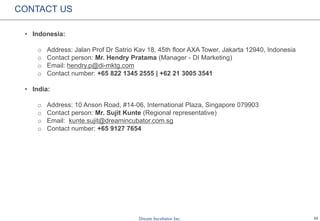 33
CONTACT US
• Indonesia:
o Address: Jalan Prof Dr Satrio Kav 18, 45th floor AXA Tower, Jakarta 12940, Indonesia
o Contac...