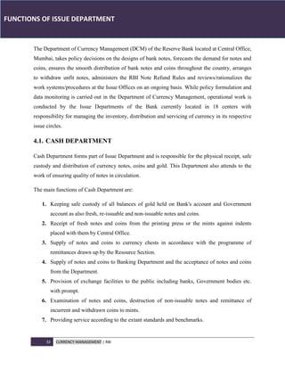 CURRENCY MANAGEMENT: ISSUES AND CHALLENGES IN THE STATE OF J & K | PDF