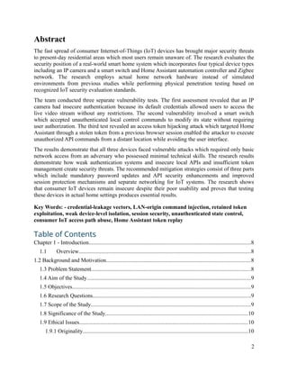 Security Risks in IoT Smart Homes: Vulnerability Analysis and ...