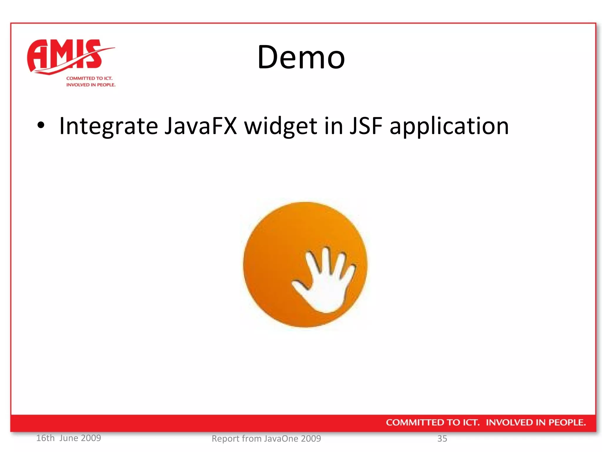 Demo Integrate JavaFX widget in JSF application 