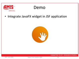 Demo Integrate JavaFX widget in JSF application 