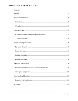 Local Globalization Reference Globalization and Glocalization | DOCX