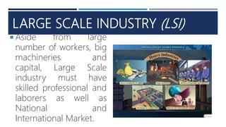 Large Scale Industry and Role of NACIDA in Phil Cottage Industry | PPTX