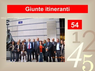 Giunte itineranti 54 