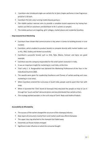 Report on-chik-shampoo | PDF