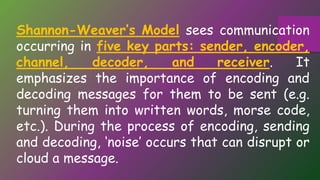 REPORT-ON-MODELS-OF-COMMUNICATION.pptx | Computer Networking | Computing