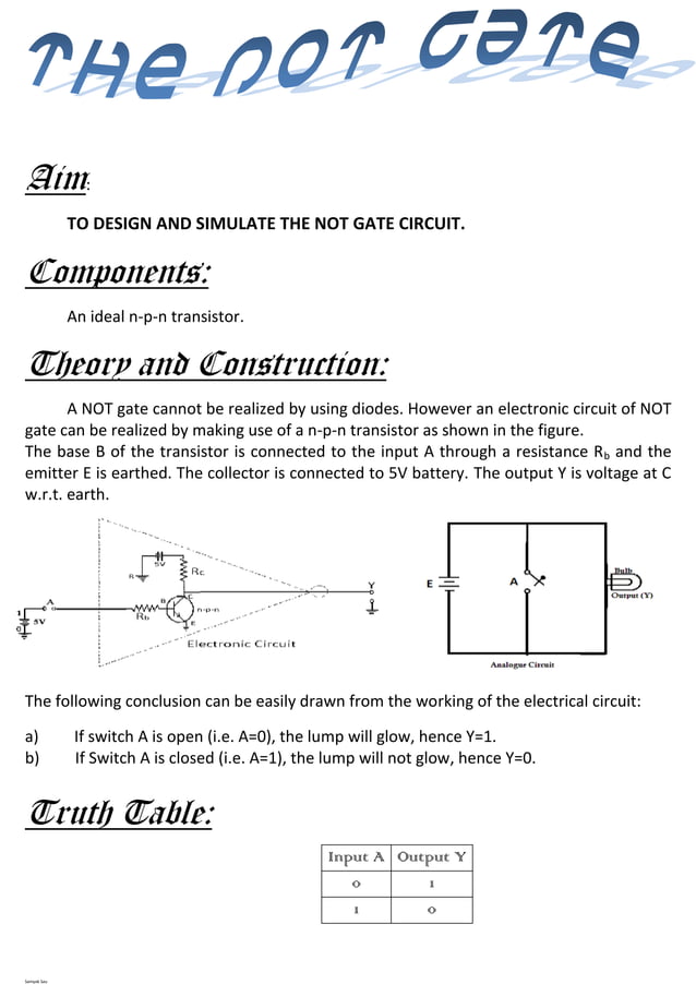 Report onthelogicgates PDF