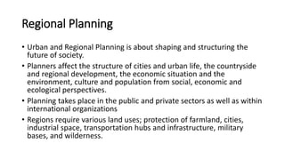 Regional Planning- Theories of explaining the emergence of towns | PPTX