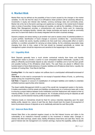 Report - Risk Management in Banks | DOCX
