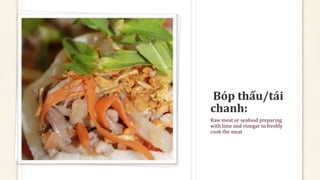 Raw meat or seafood preparing
with lime and vinegar to freshly
cook the meat
 