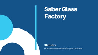 SaberGlass
Factory
Statistics
How customers search for your business
 